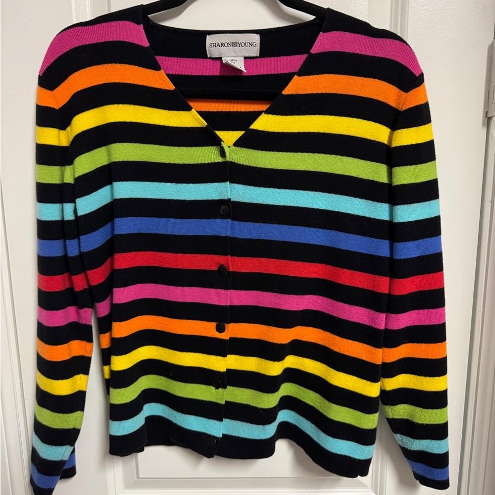 Cotton Rainbow cardigan